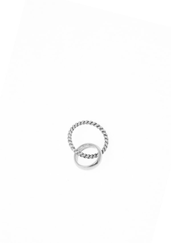 Silver Double Ring Charm